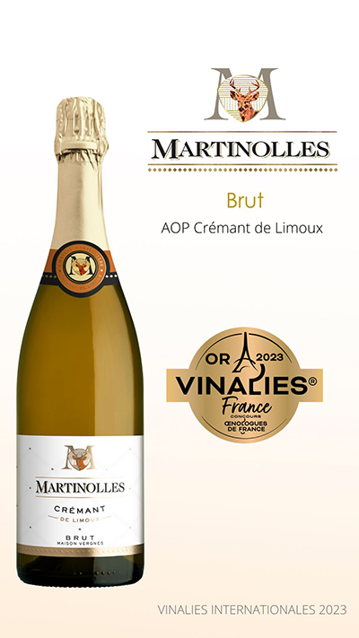 Martinolles-Brut-AOP-Crémant-de-Lioux-Médailles-d'Or-VINALIES-France-2023